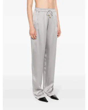 Elisabetta Franchi サテン テーパードパンツ - グレー - サムネイル3