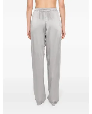 Elisabetta Franchi サテン テーパードパンツ - グレー - サムネイル4