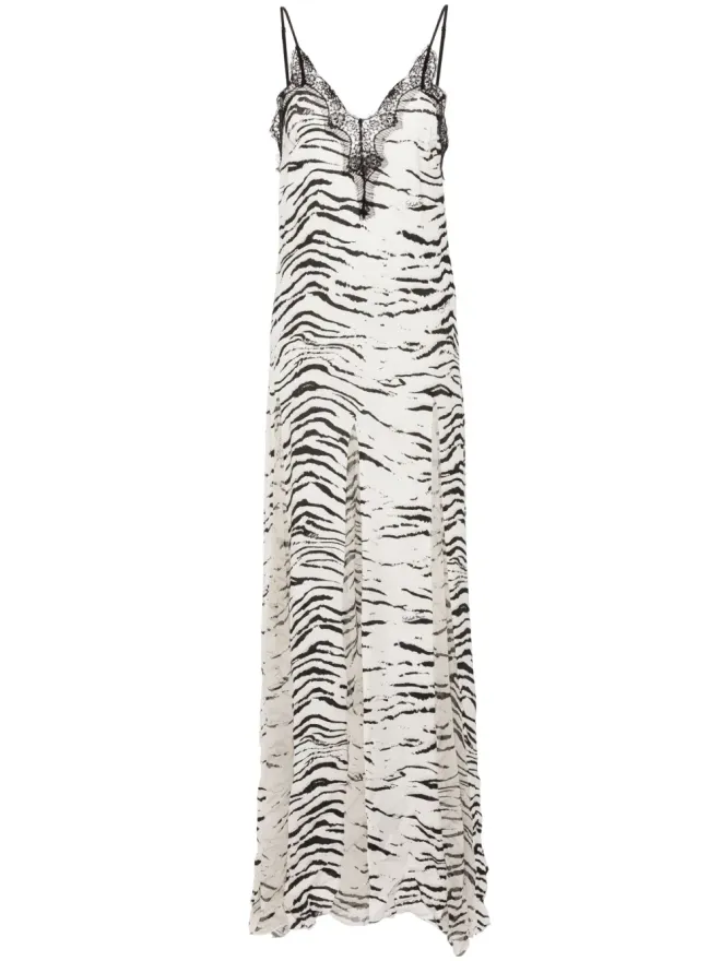 Elisabetta Franchi Elisabetta Franchi アニマルプリント マキシドレスの商品画像