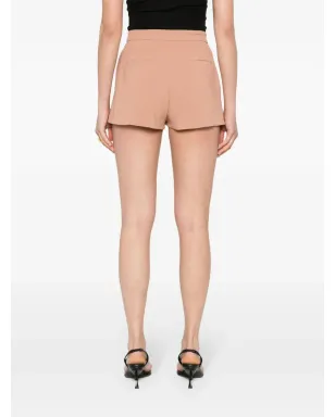 Elisabetta Franchi ロゴパッチ クレープ生地ショートパンツ - ピンク - サムネイル4