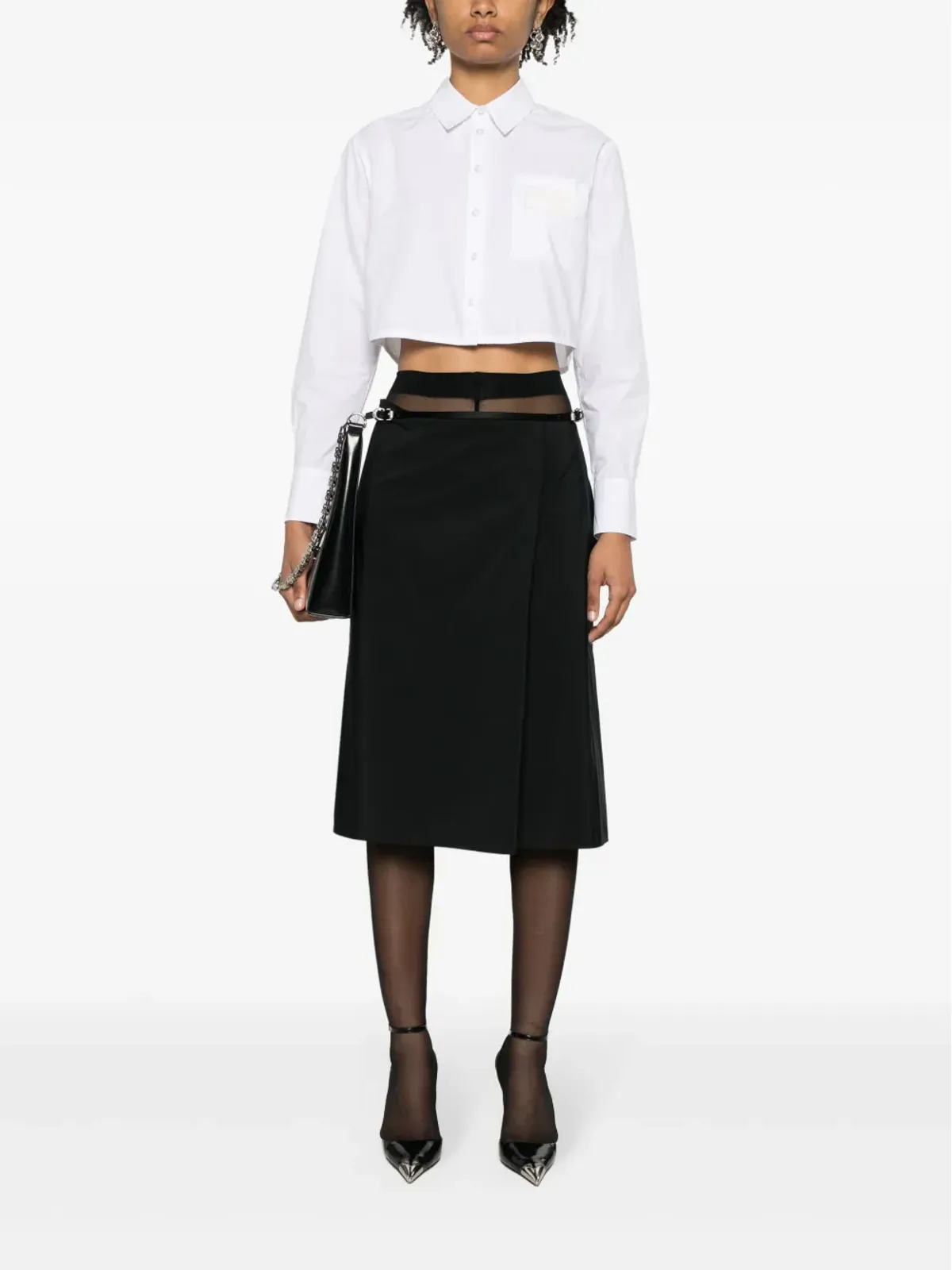 Givenchy Voyou タフタ ラップスカート - 画像2