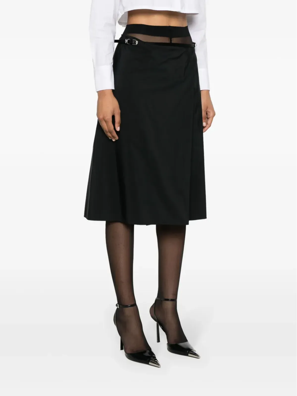 Givenchy Voyou タフタ ラップスカート - 画像3