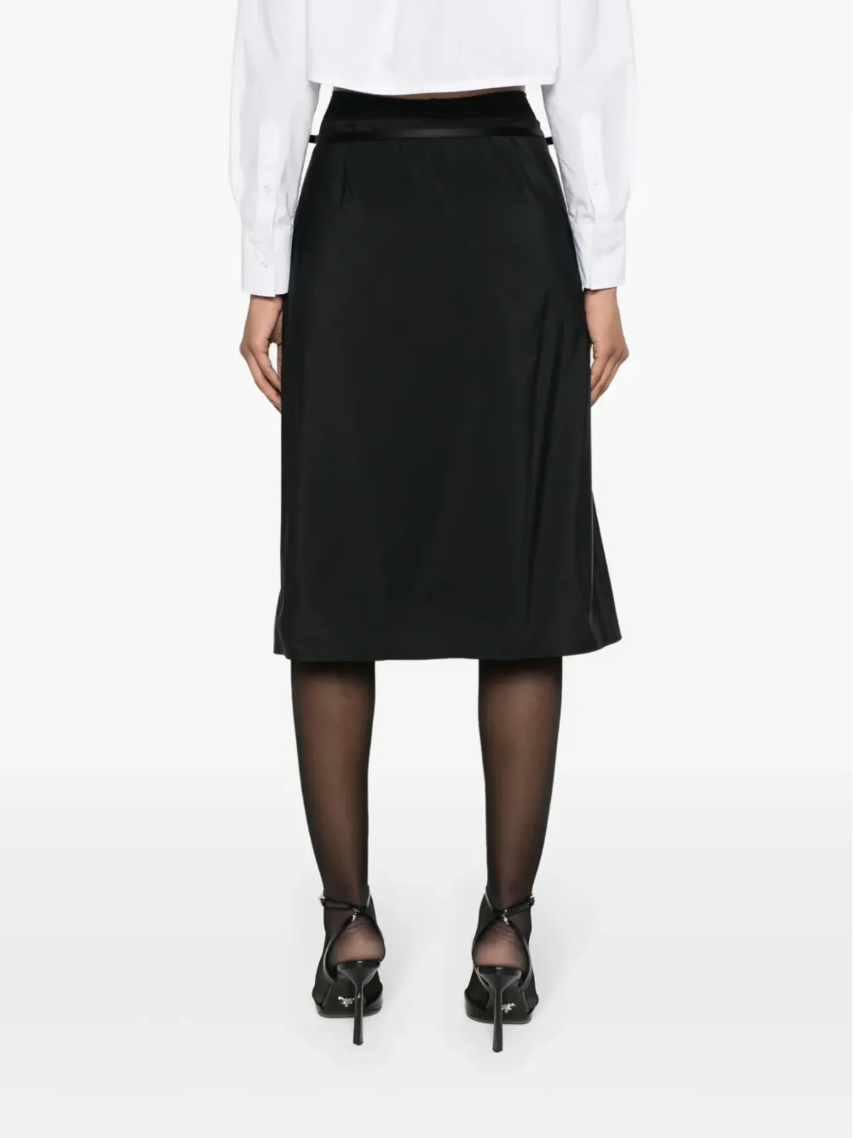 Givenchy Voyou タフタ ラップスカート - 画像4