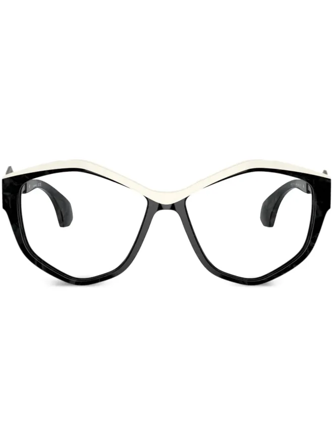 Alain Mikli Alain Mikli キャットアイフレーム眼鏡 - ブラックの商品画像