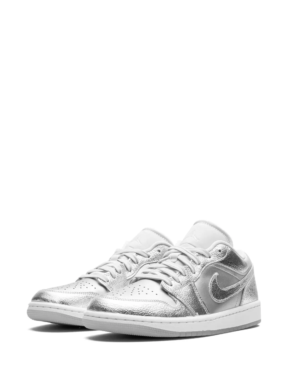 Jordan エアジョーダン 1 ロー SE「Metallic Silver」スニーカー - 画像4