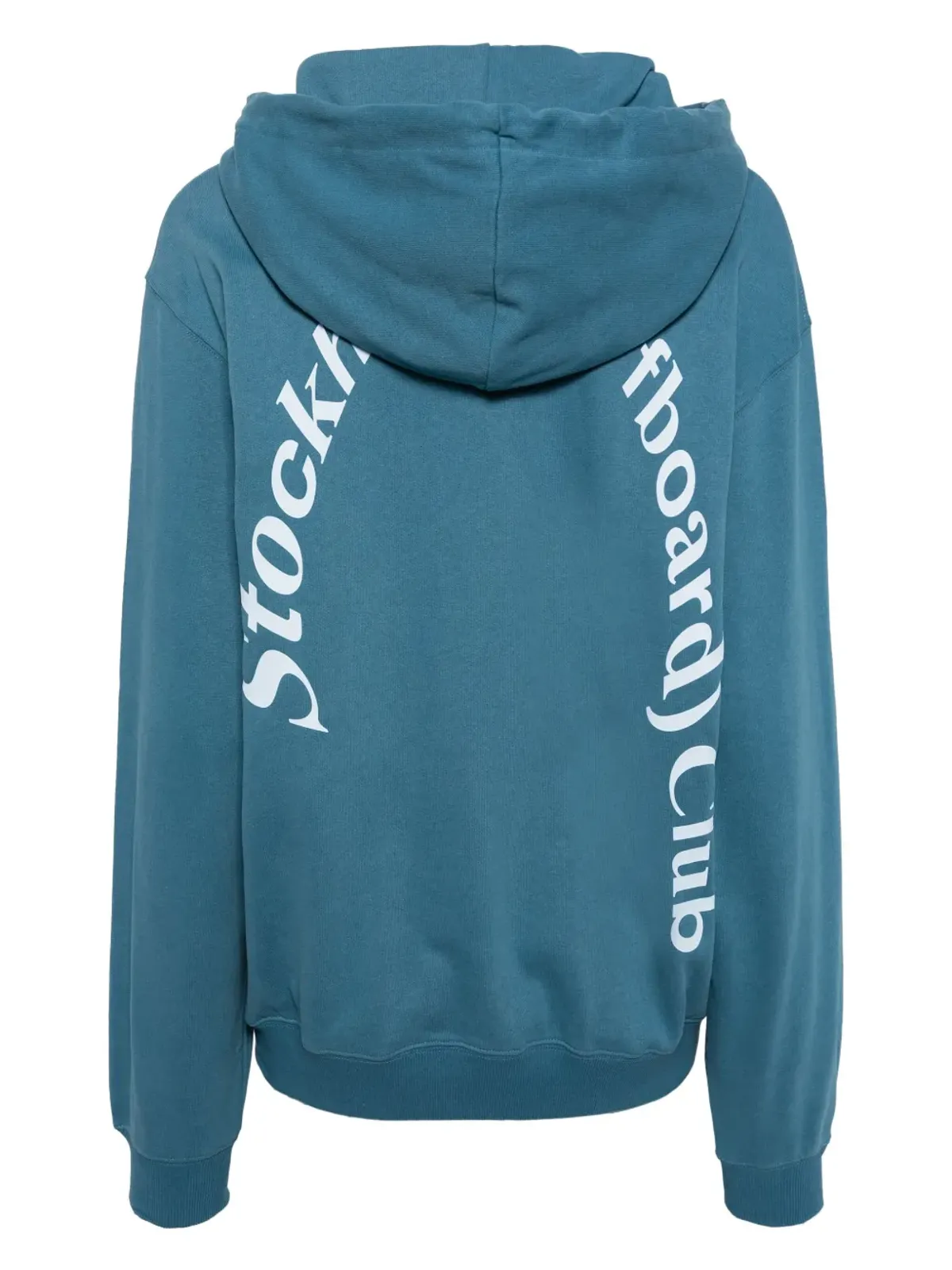 Stockholm Surfboard Club ロゴプリント オーガニックコットン フーディ - Blue - 画像2