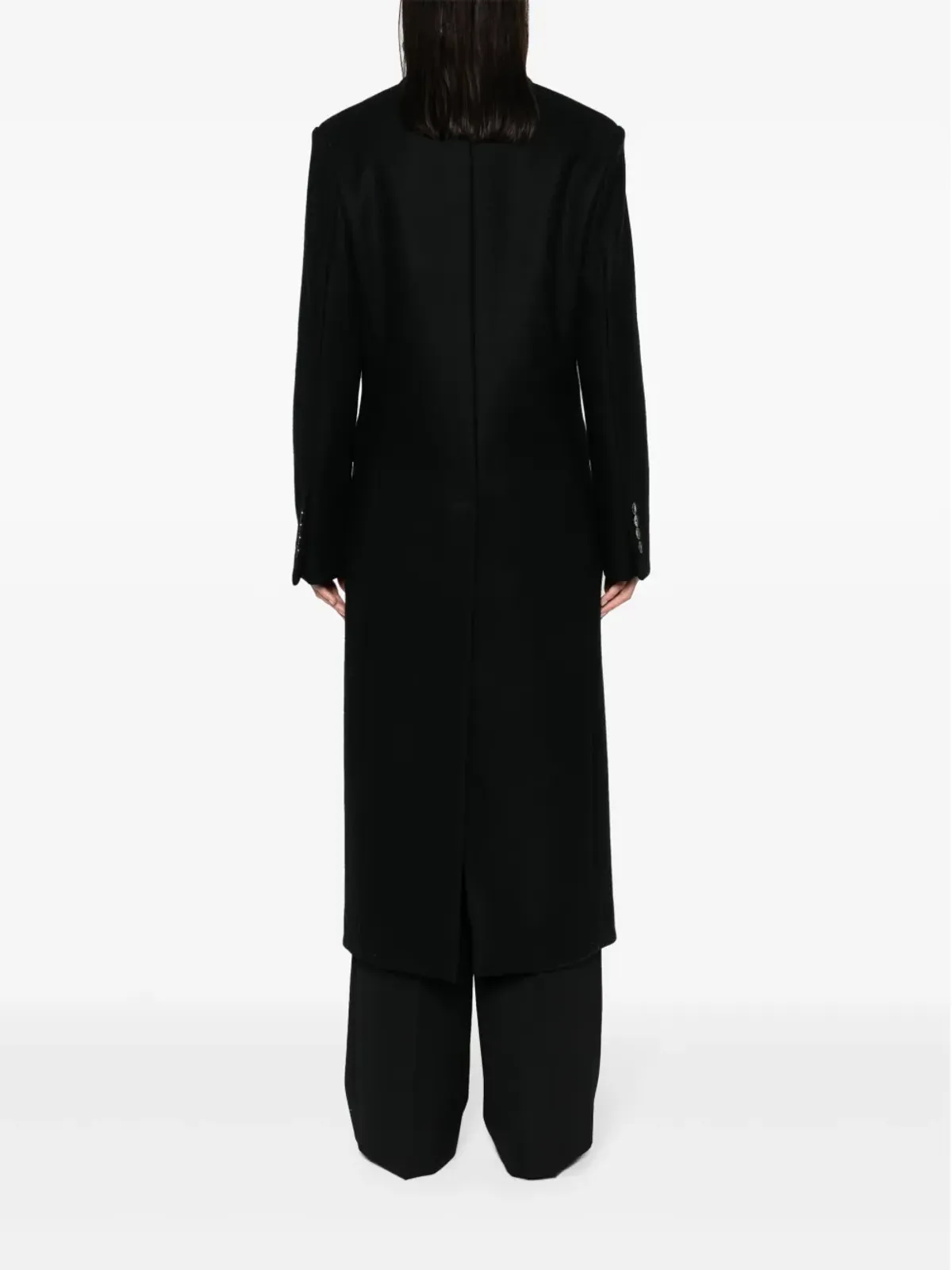 MODES GARMENTS ダブルブレスト ウールコート - 画像4