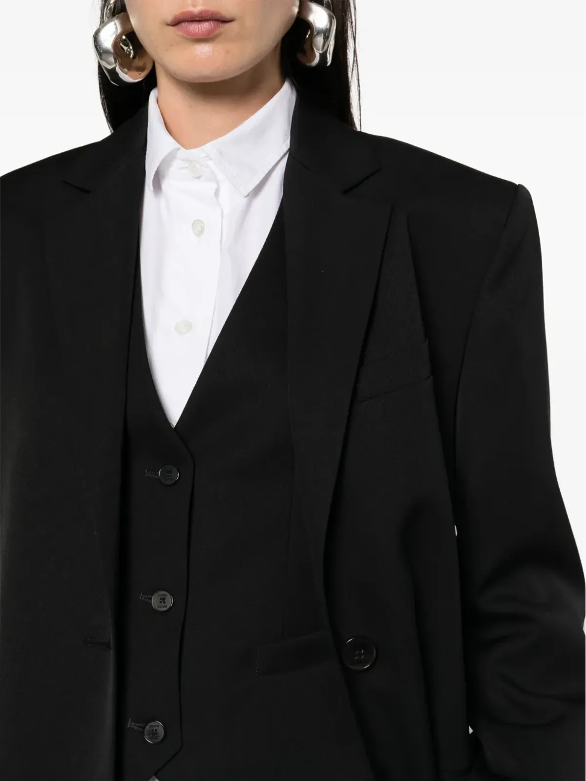 MODES GARMENTS ウールギャバジン ジレ - 画像5