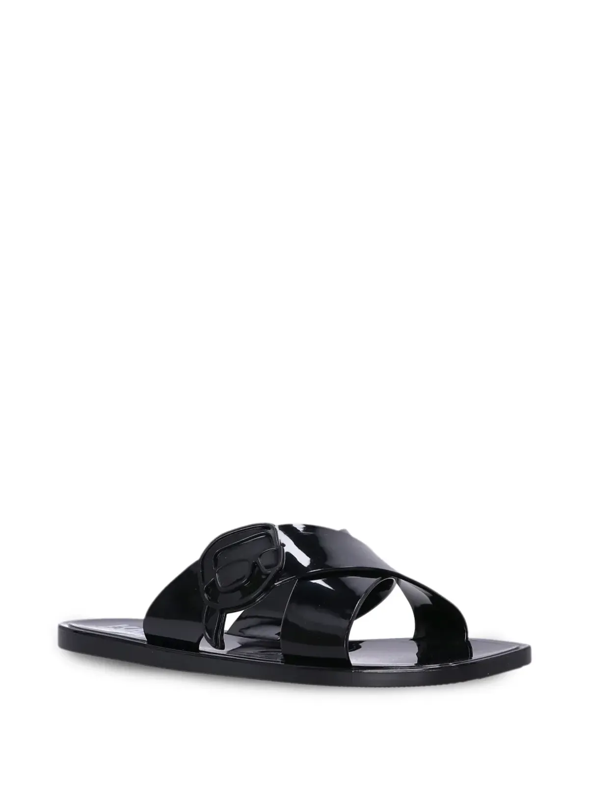 Karl Lagerfeld Jelly III NFT Kross スライドサンダル - ブラック - 画像2