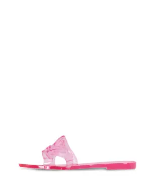 Karl Lagerfeld Jelly Signature 透明スライド ピンク - サムネイル3