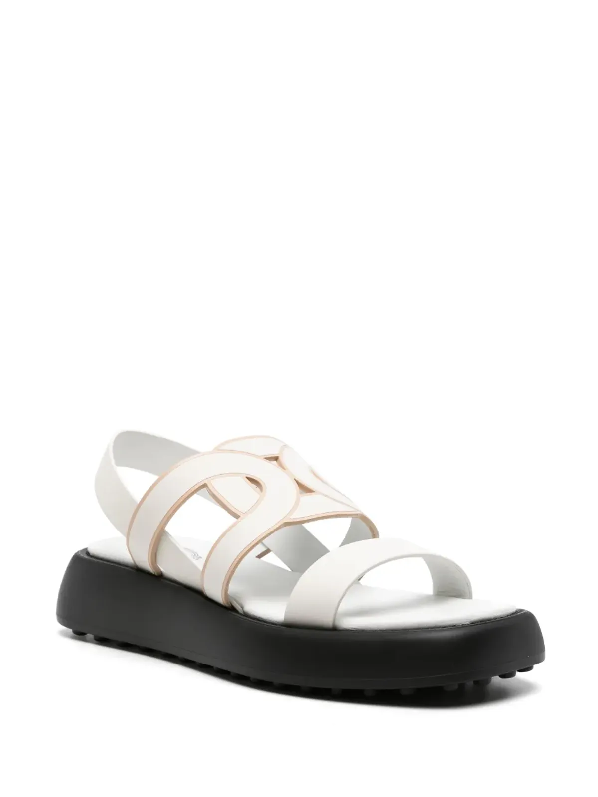 Tod's カットアウトレザー サンダル - ホワイト - 画像2