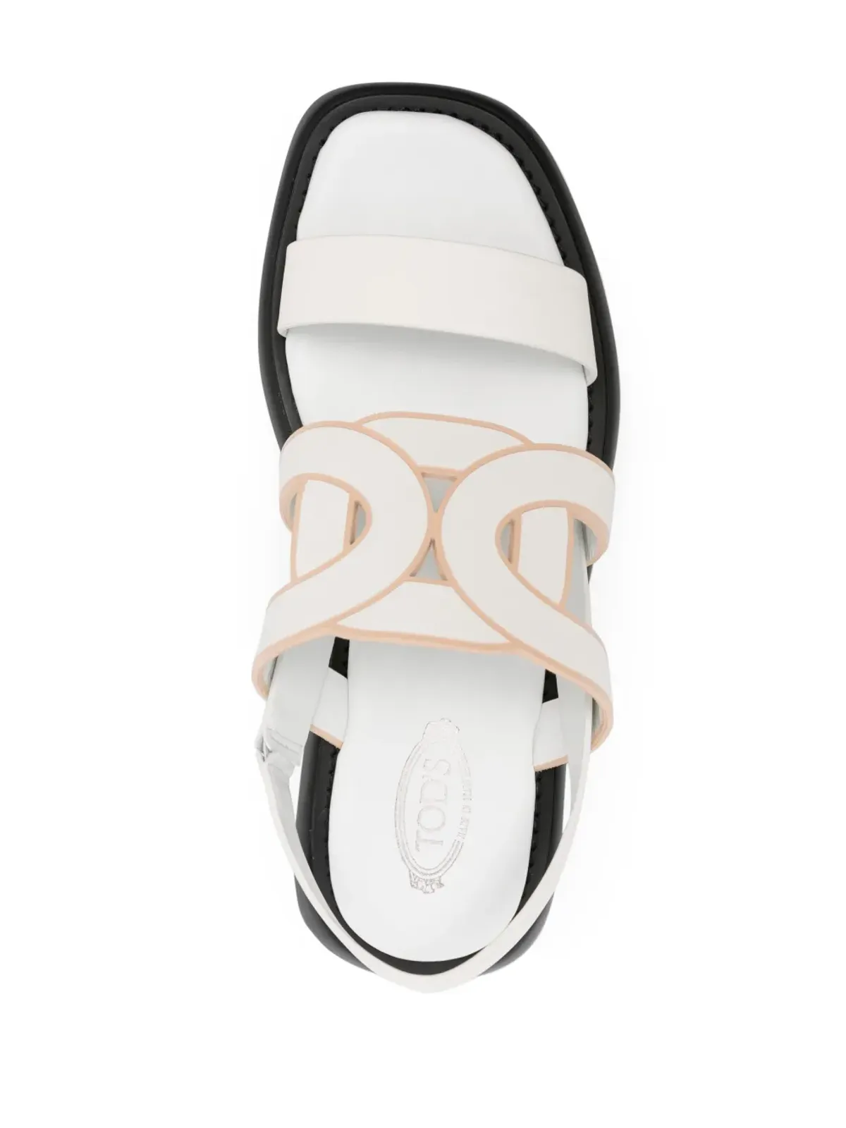 Tod's カットアウトレザー サンダル - ホワイト - 画像4