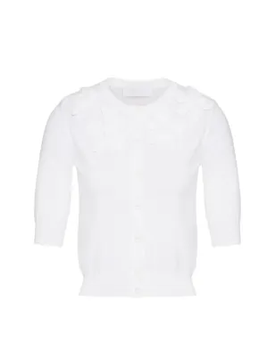 Valentino Garavani 刺繍入り コットン カーディガン - ホワイト - サムネイル2
