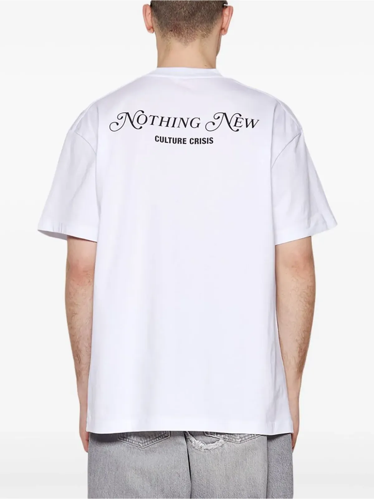 032c Nothing New オーガニックコットンTシャツ ホワイト - 画像5