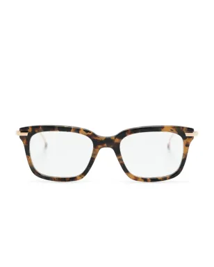 Thom Browne Eyewear べっ甲柄スクエアフレーム眼鏡 - サムネイル1