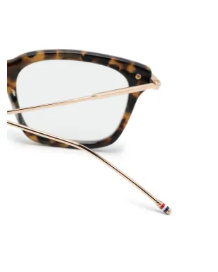 Thom Browne Eyewear べっ甲柄スクエアフレーム眼鏡 - サムネイル3