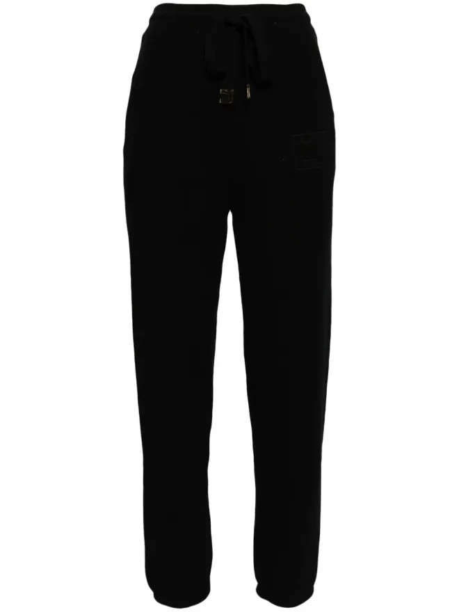 Elisabetta Franchi Elisabetta Franchi ブークレ風コットン トラックパンツ - ブラックの商品画像