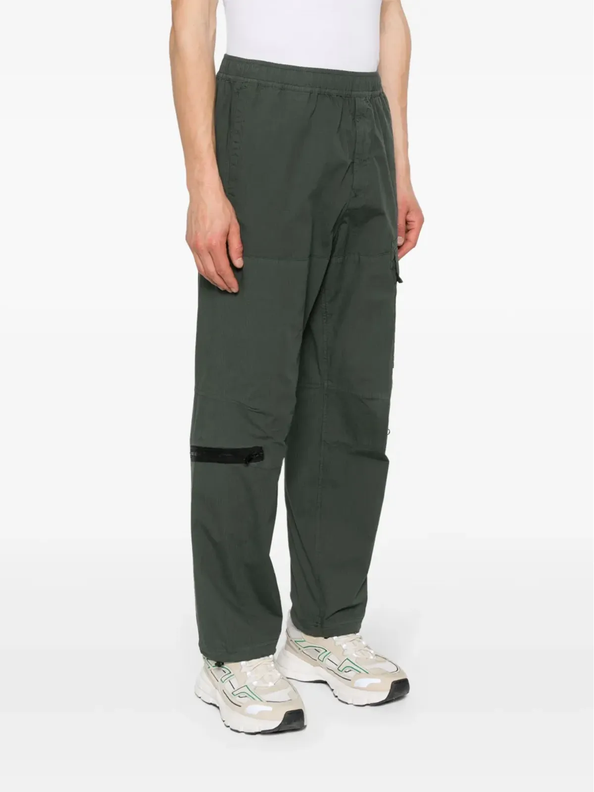Stone Island コンパスモチーフ カーゴパンツ グリーン - 画像3