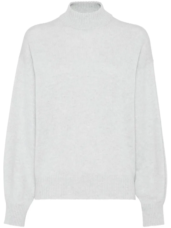 Brunello Cucinelli Brunello Cucinelli ビジュー付き タートルネック セーターの商品画像