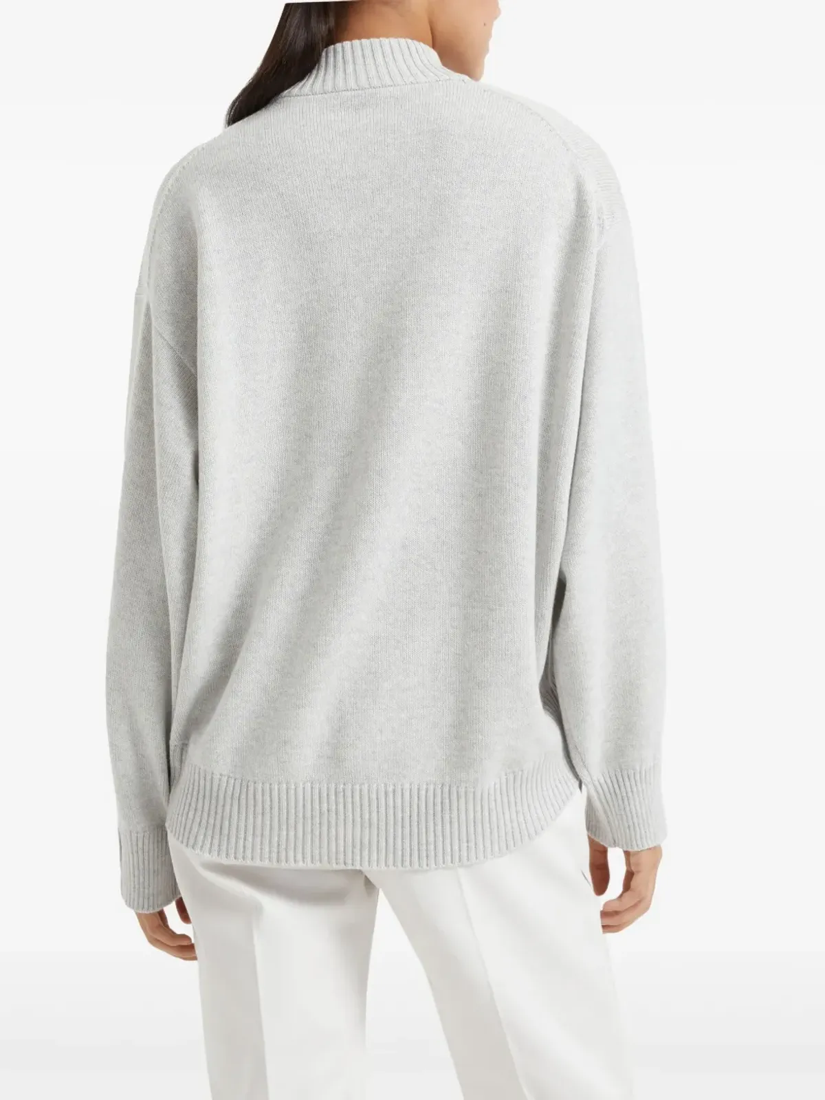 Brunello Cucinelli ビジュー付き タートルネック セーター - 画像4