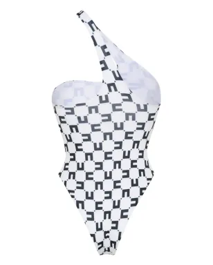 Elisabetta Franchi チェーンディテールのモノグラム水着 - サムネイル2