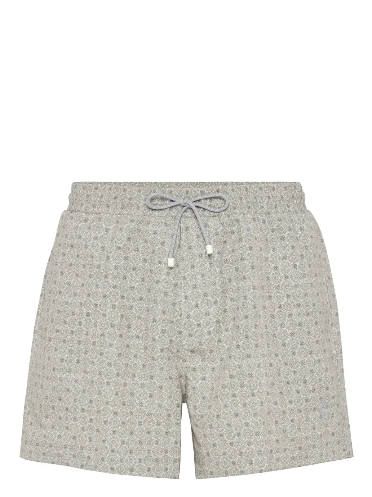 Brunello Cucinelli ジオメトリックプリントスイムショーツ - グリーン - 画像1