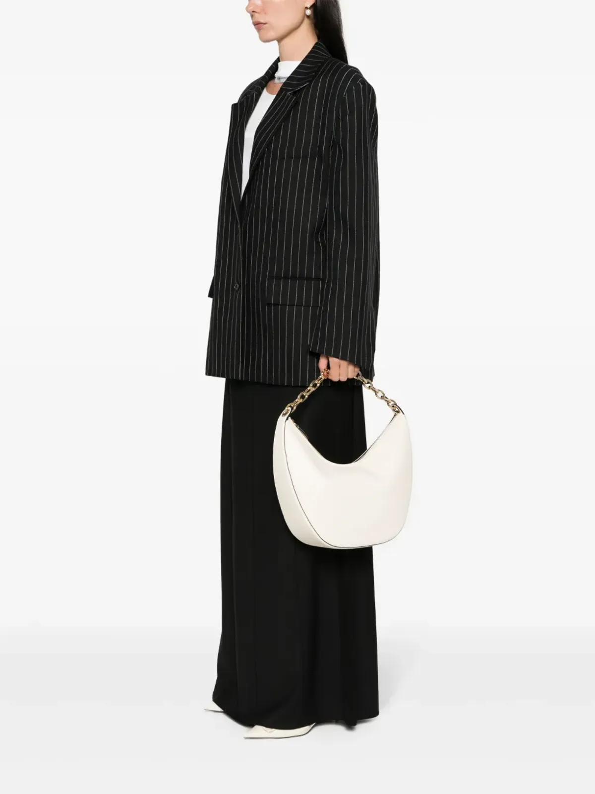Valentino Garavani VLogo Signature レザーショルダーバッグ - ニュートラルカラー - 画像2