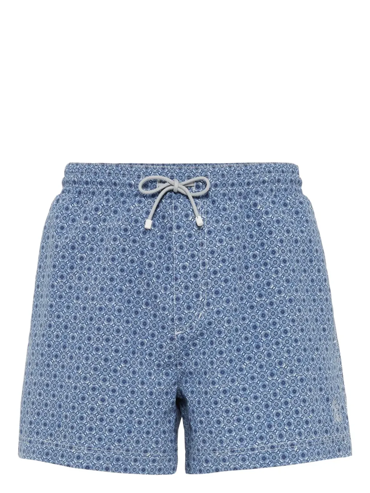 Brunello Cucinelli グラフィックプリント スイムショーツ ブルー - 画像1