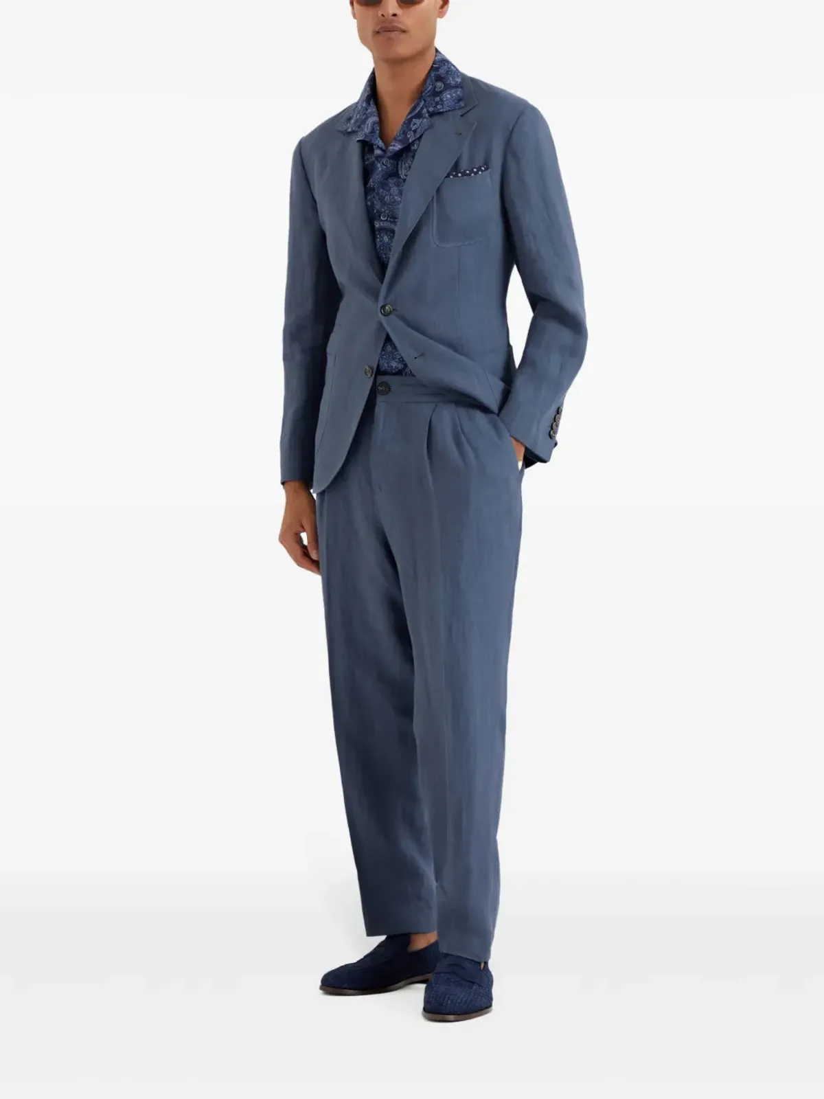 Brunello Cucinelli ペイズリープリント コットンシャツ - 画像2