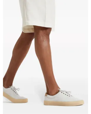 Brunello Cucinelli ローカット スエード スニーカー ホワイト - サムネイル5