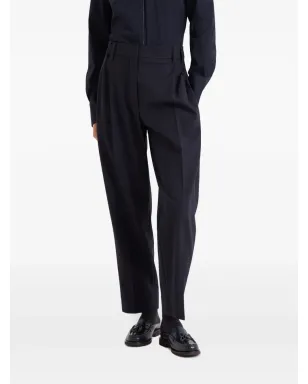 Brunello Cucinelli プリーツ入りテーパードパンツ ブルー - サムネイル3