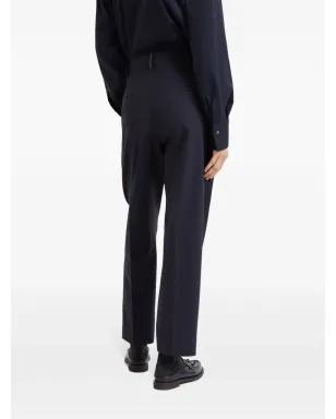Brunello Cucinelli プリーツ入りテーパードパンツ ブルー - サムネイル4