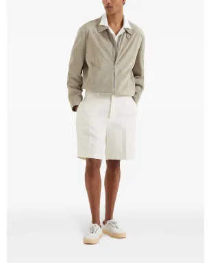 Brunello Cucinelli ミッドライズ Bermudaショーツ - ホワイト - サムネイル2