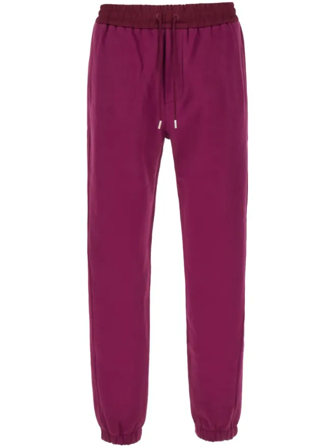 Saint Laurent Saint Laurent 刺繍ロゴ コットン トラックパンツ - パープルの商品画像