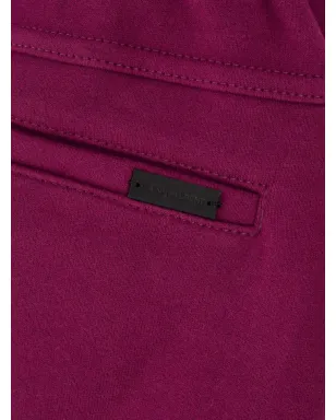 Saint Laurent 刺繍ロゴ コットン トラックパンツ - パープル - サムネイル3