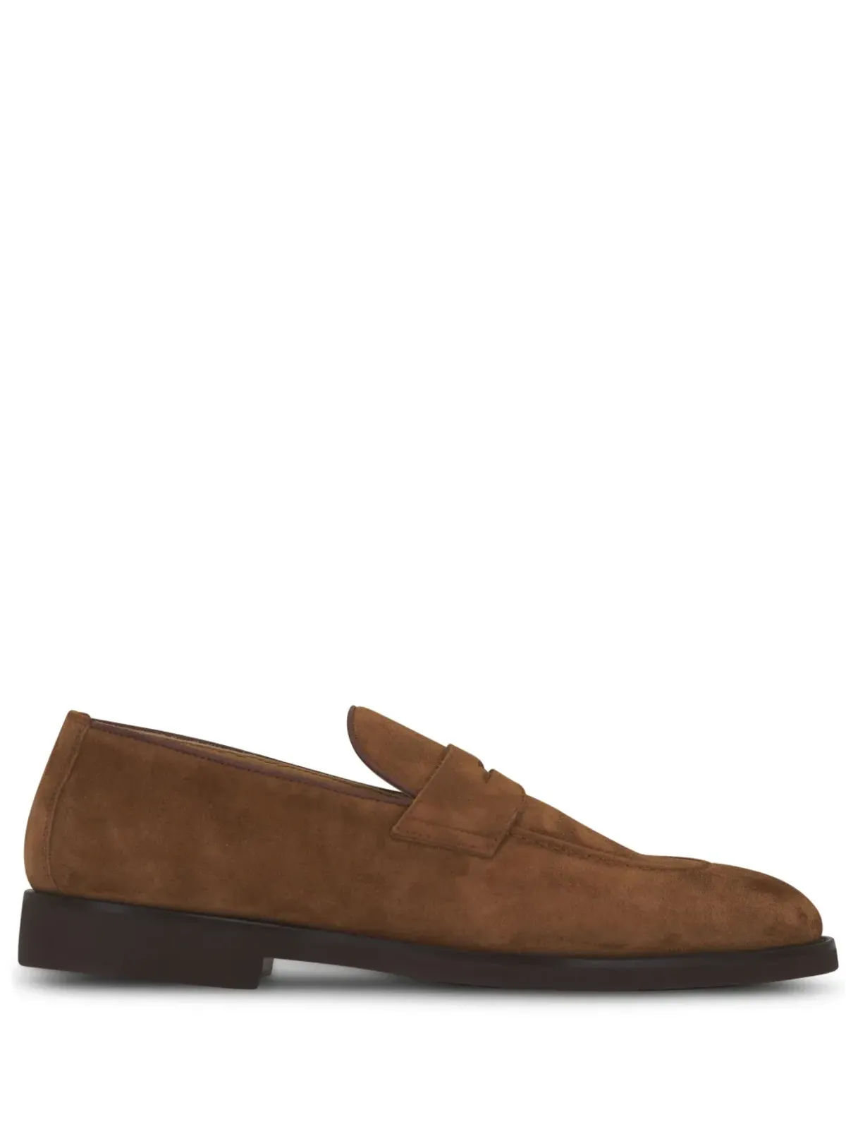 Brunello Cucinelli ペニー・スロット スエード ローファー - 画像1