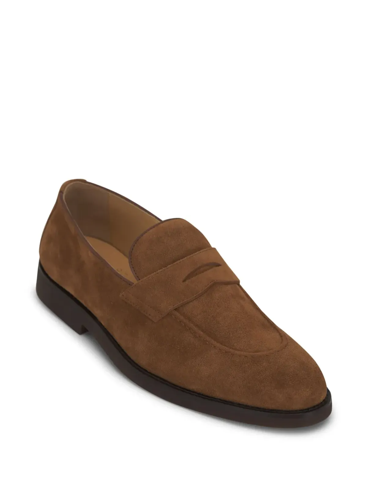 Brunello Cucinelli ペニー・スロット スエード ローファー - 画像2
