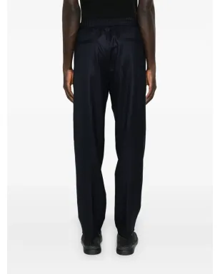 Brunello Cucinelli ミッドライズ テーパードパンツ ブルー - サムネイル4