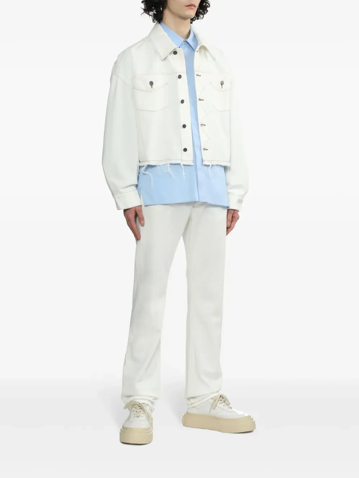 A.P.C. Sureau ミッドライズ ストレートジーンズ - ネュートラルカラー - 画像2