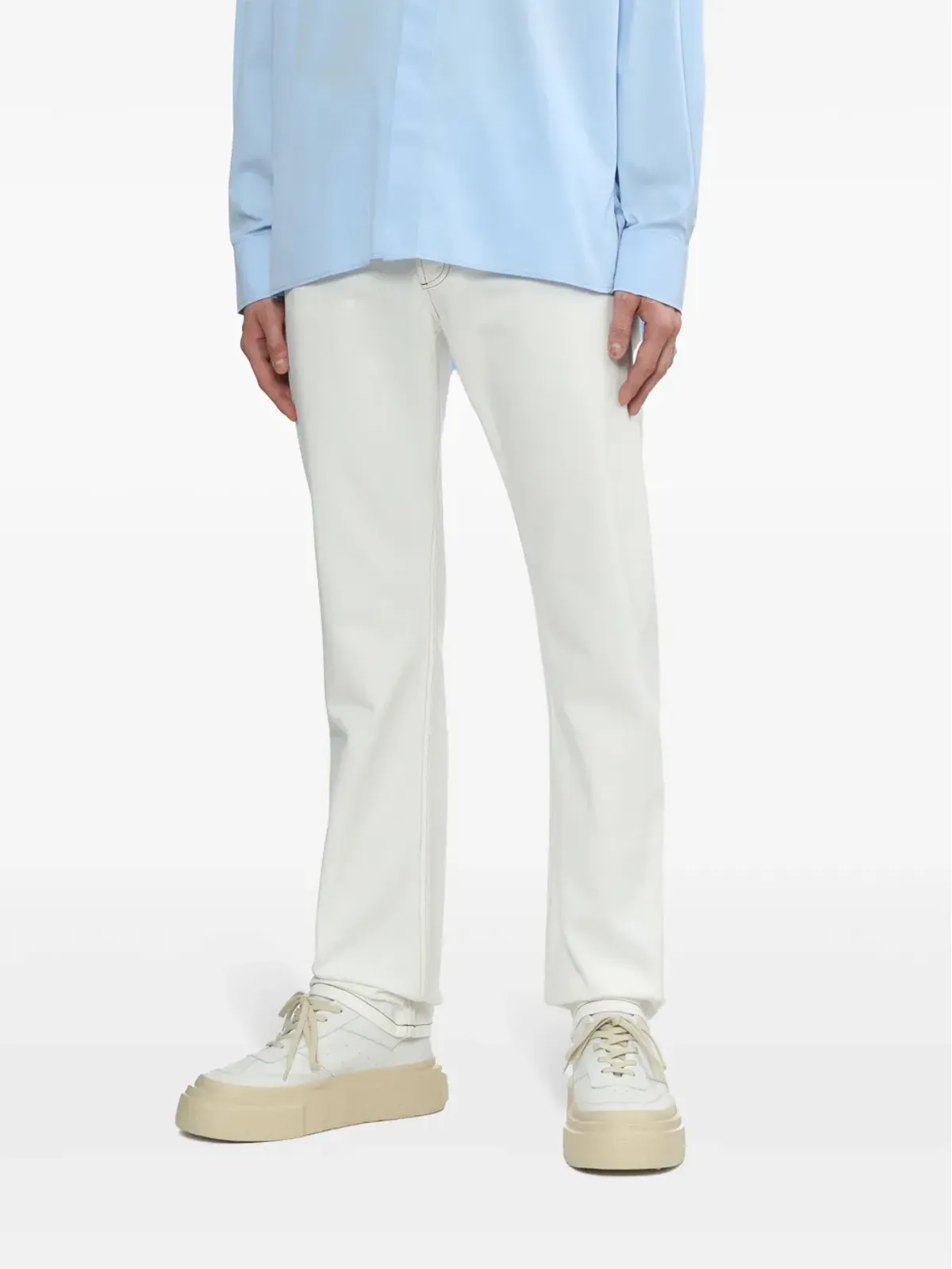 A.P.C. Sureau ミッドライズ ストレートジーンズ - ネュートラルカラー - 画像3