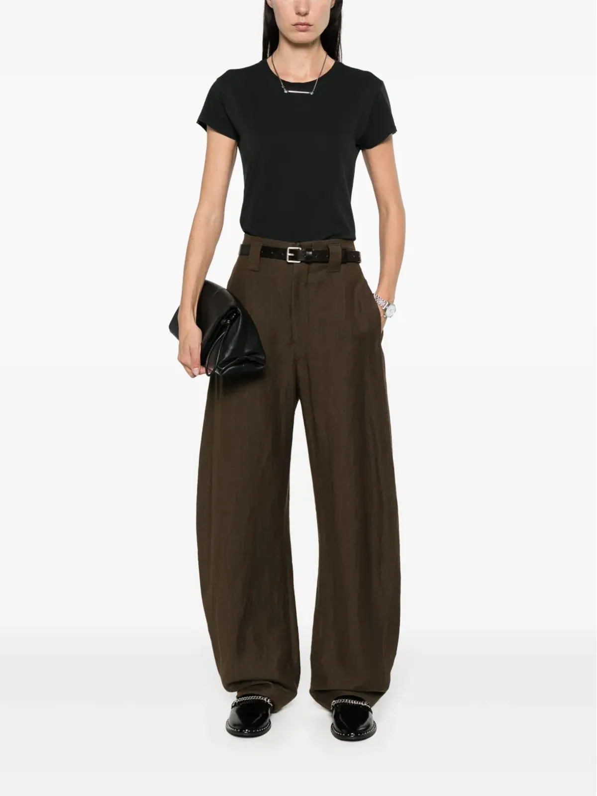 The Row Tori cotton T-shirt - Black - 画像2