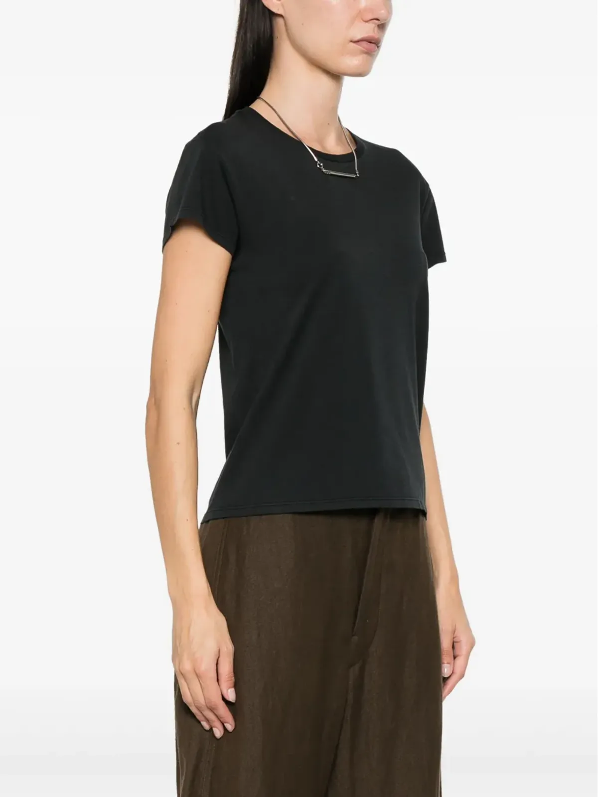 The Row Tori cotton T-shirt - Black - 画像3