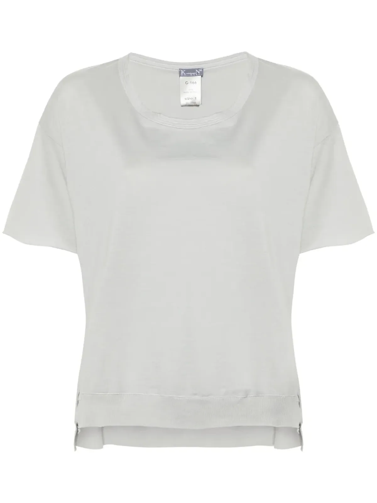 Kristensen Du Nord コットンジャージー Tシャツ - グレー - 画像1