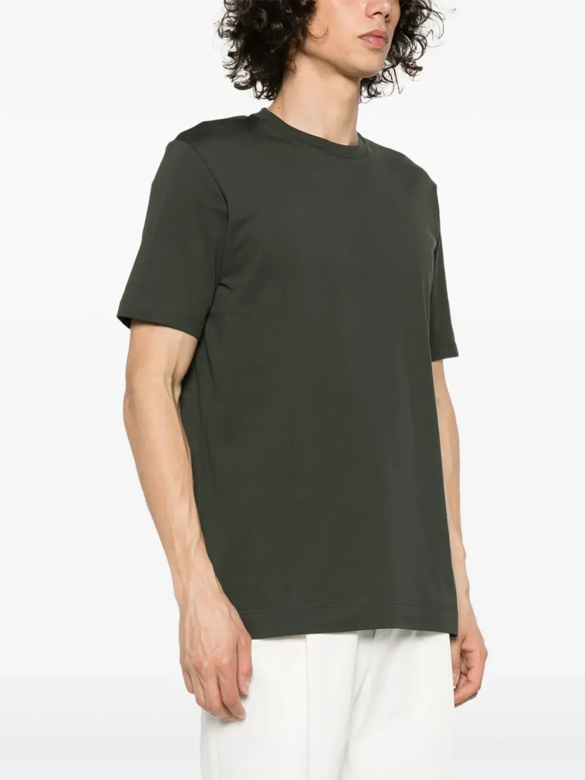 Cruciani クルーネック ジャージー Tシャツ - 画像3