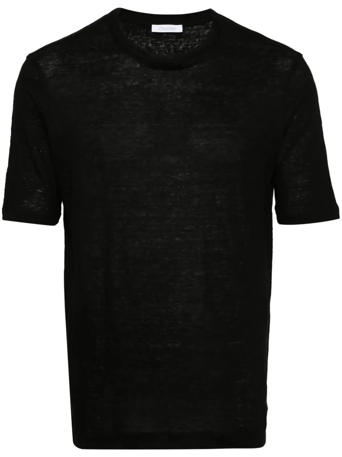 Cruciani クルーネックリネンTシャツ - 画像1