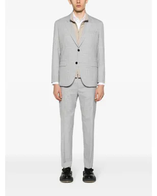 HUGO plaid-check single-breasted blazer - サムネイル2