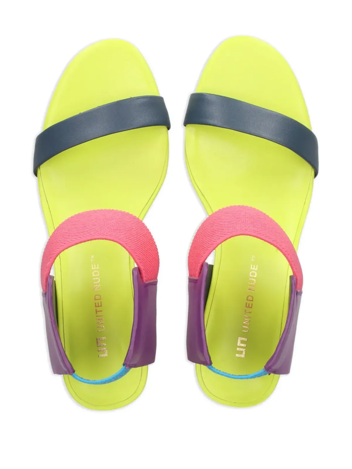 United Nude Raila カラーブロックサンダル - 画像4
