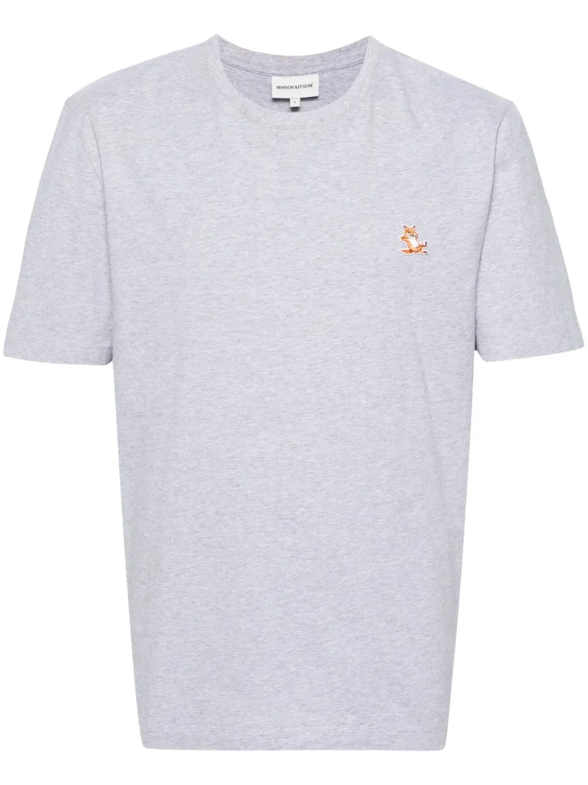 Maison Kitsuné Chillax Foxパッチ コットン Tシャツ - グレー - 画像1
