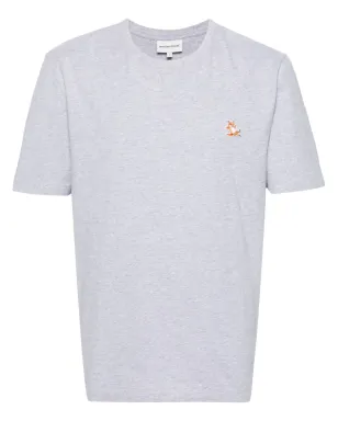 Maison Kitsuné Chillax Foxパッチ コットン Tシャツ - グレー - サムネイル1