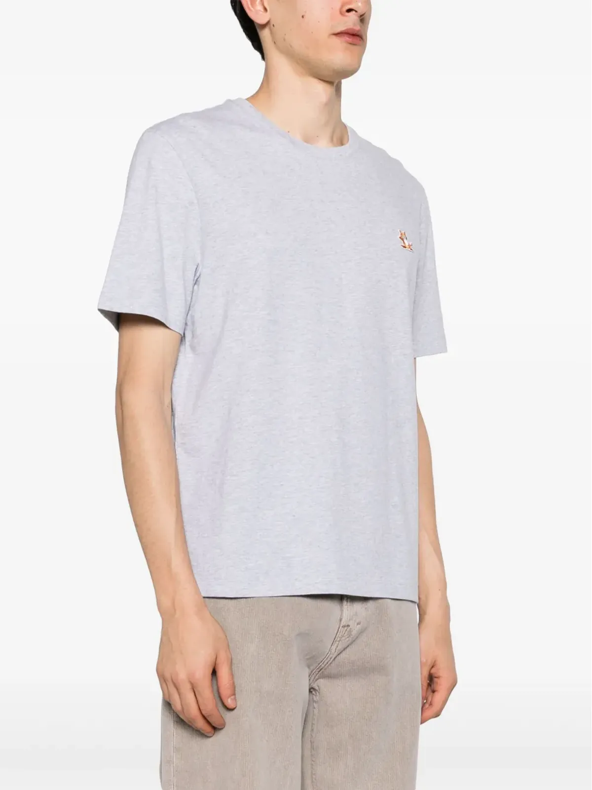 Maison Kitsuné Chillax Foxパッチ コットン Tシャツ - グレー - 画像3